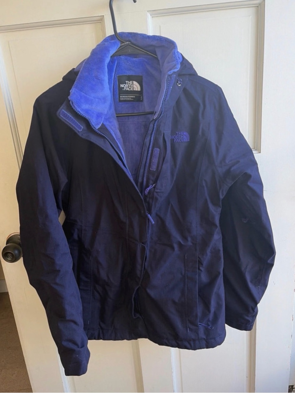 The North Face Women’s Jacket with Purple Fleece Lining